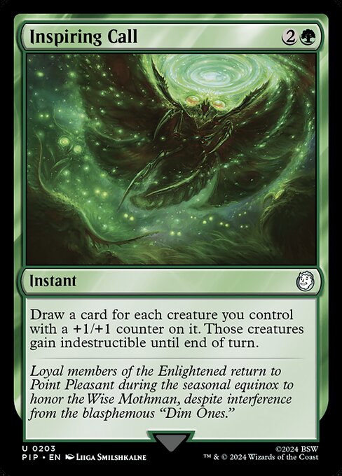 Inspiring Call (203) - Foil Lightly Played / pip