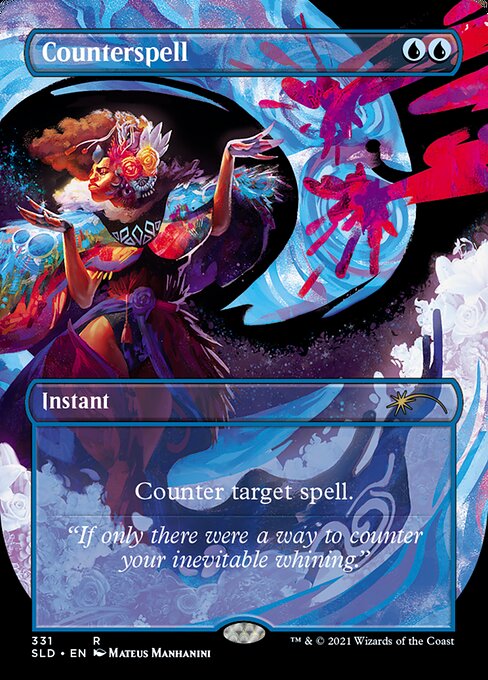 Counterspell (331) - BORDERLESS - FULL ART - Lightly Played / sld