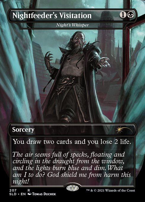 Night's Whisper (207) - BORDERLESS - FULL ART - Lightly Played / sld
