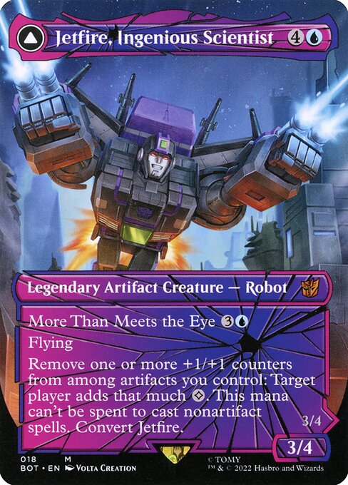 Jetfire, Ingenious Scientist // Jetfire, Air Guardian (18) - BORDERLESS - Lightly Played / bro