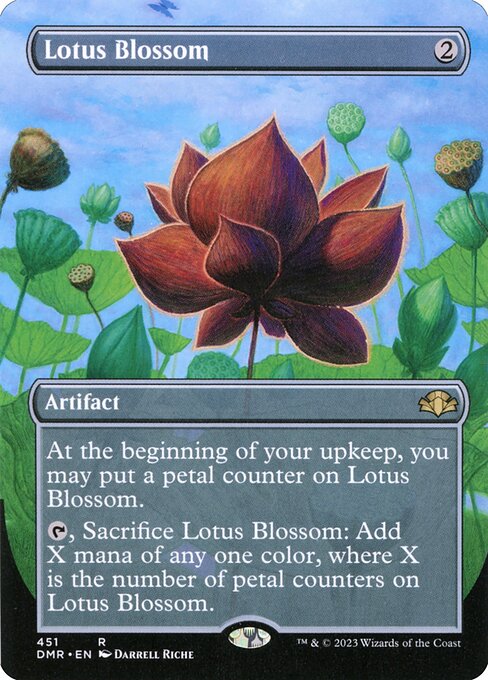 Lotus Blossom (451) - BORDERLESS - FULL ART - Lightly Played / dmr