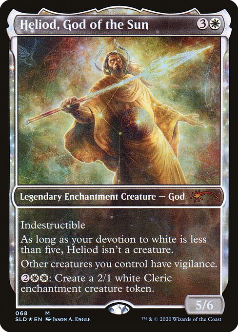 Heliod, God of the Sun (68) - SHOWCASE - FULL ART - Foil Lightly Played / sld