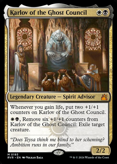 Karlov of the Ghost Council (193) - Lightly Played / rvr