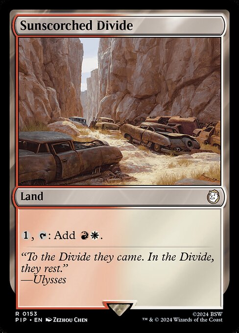 Sunscorched Divide (153) - Foil Moderately Played / pip