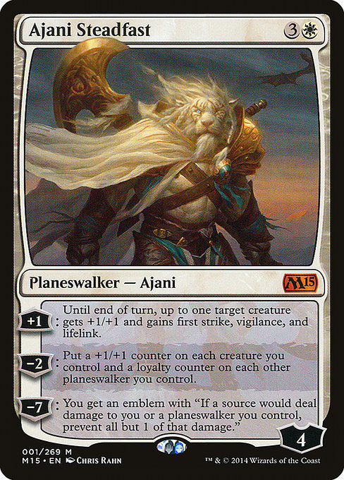 Ajani Steadfast (1) - Moderately Played / m15