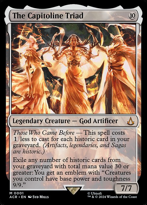 The Capitoline Triad (1) - Foil Lightly Played / acr