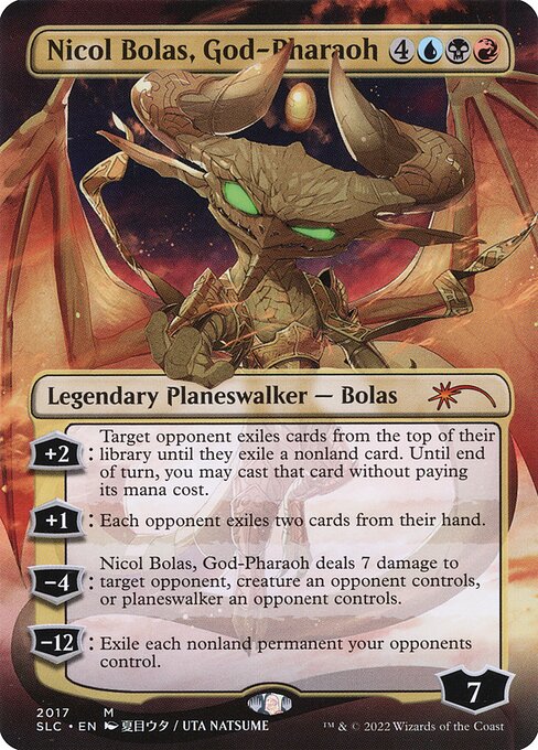 Nicol Bolas, God-Pharaoh (2017) - BORDERLESS - Lightly Played / sld