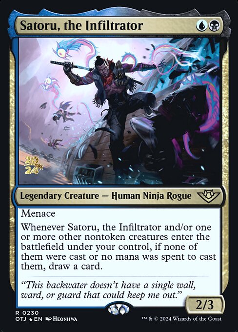 Satoru, the Infiltrator (230s) - Foil Lightly Played / otj