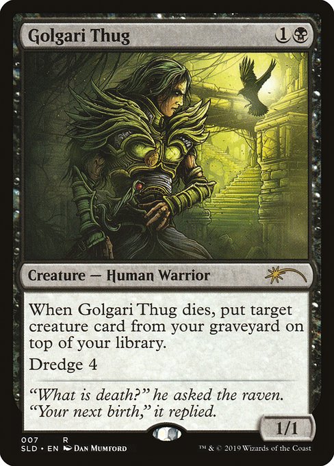 Golgari Thug (7) - Lightly Played / sld